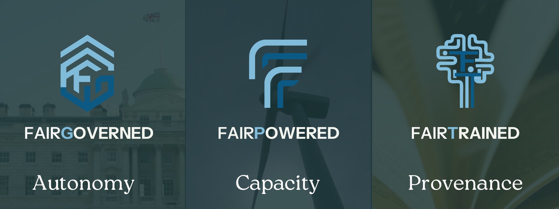 The three FairGPT pillars: Fair Governed, Fair Powered and Fair Trained